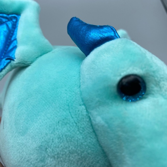 Douglas Plush Stuffed Animal Toy Dragon Turquoise Macaroon Retired - Picture 8 of 9